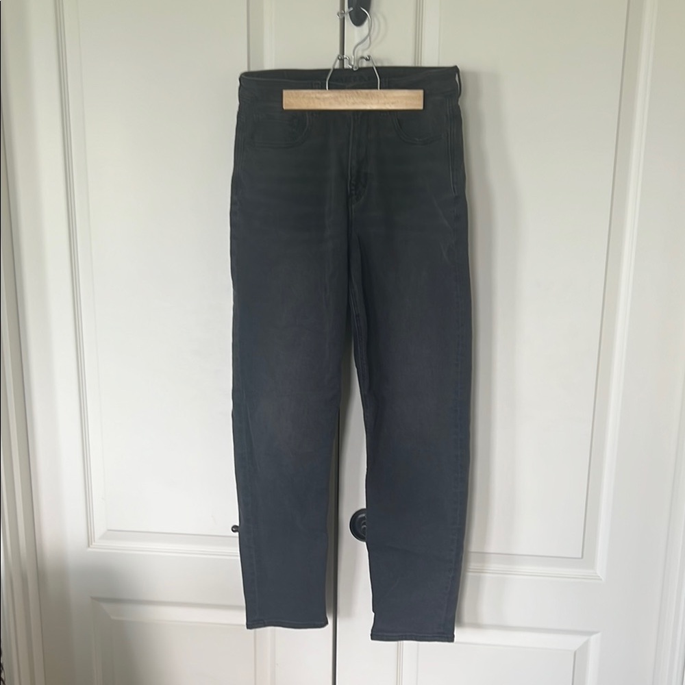 American Eagle Outfitters Women's Straight Leg Jeans - Dark Gray